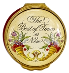 Ronald & Nancy Reagan Personally Owned Decorative Box -- The Best of Times is Now